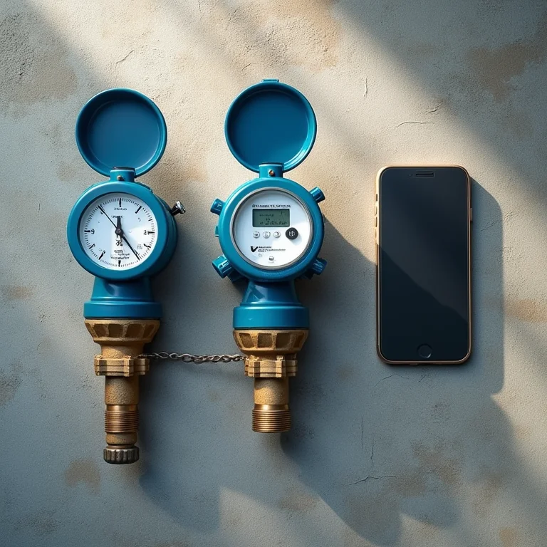 Diferentes tipos de medidores de água