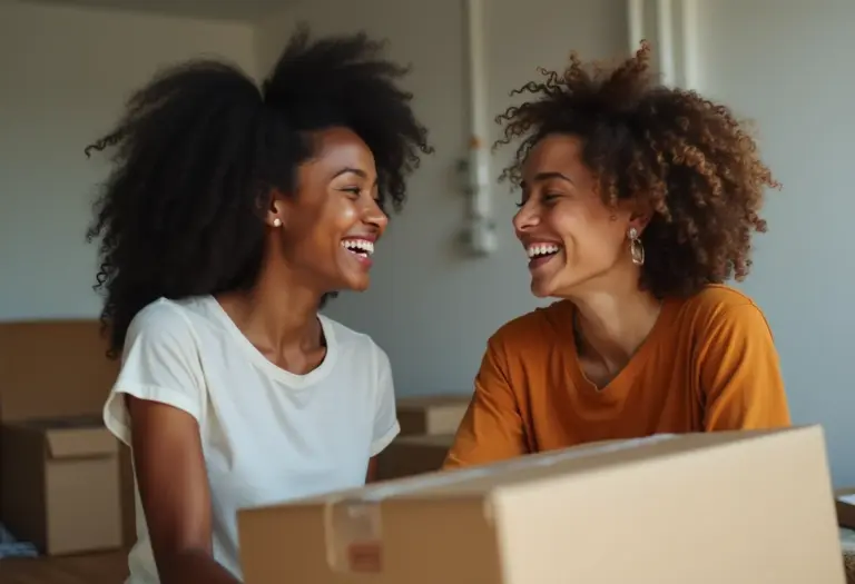Duas amigas dividindo apartamento
