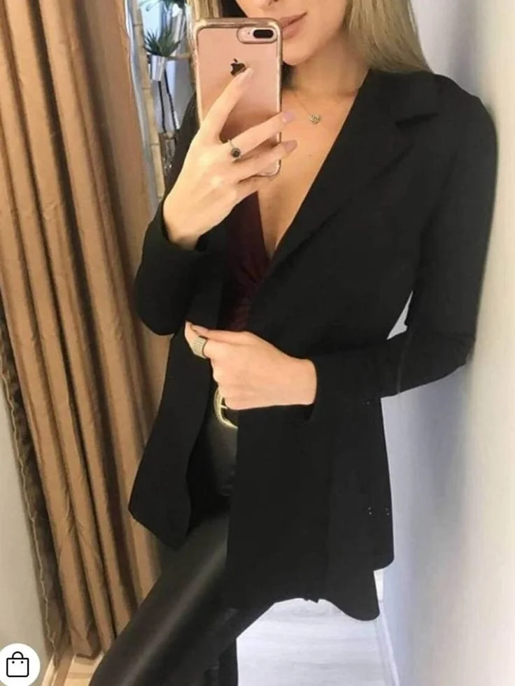 Blazer feminino alongado e look blazer