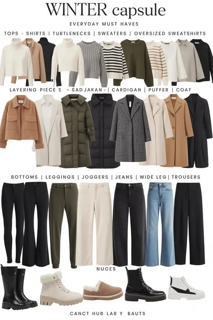 Fashion Capsule Wardrobe for Winter