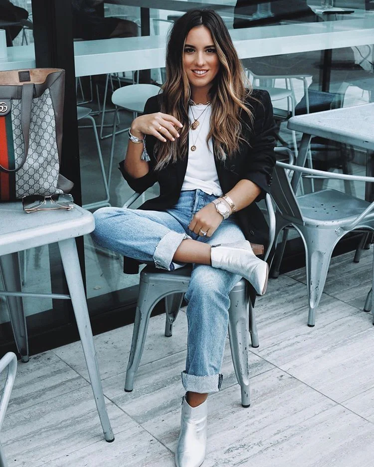 blazer preto feminino alongado looks - referência 8