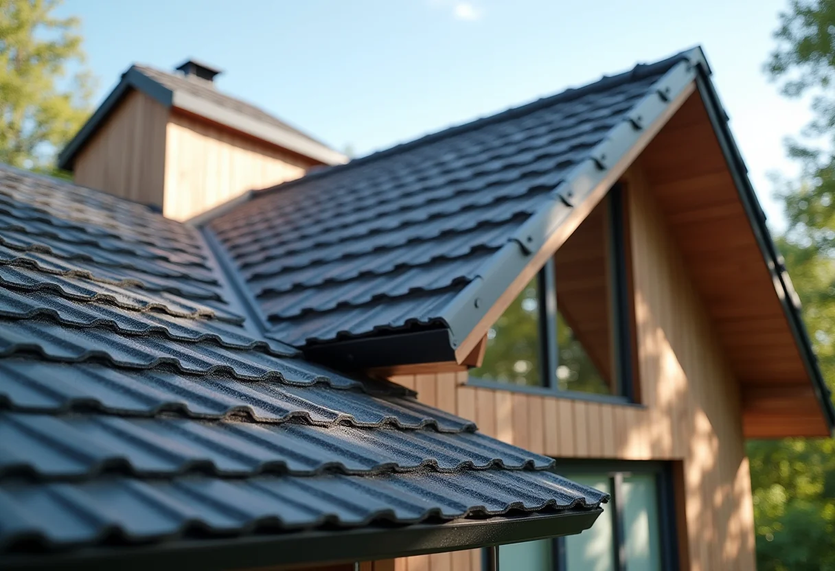 Fachada com telha termoacústica: o segredo para uma casa fresca Fachada moderna com telha termoacústica