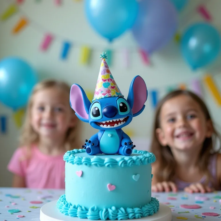 Festa de aniversário infantil com tema Stitch