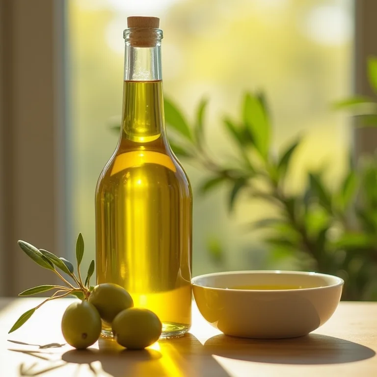 Frasco de azeite de oliva extra virgem