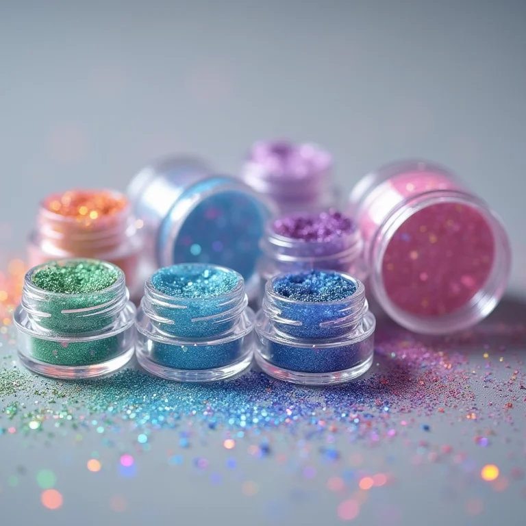 Glitter holográfico para decoração de globo de neve