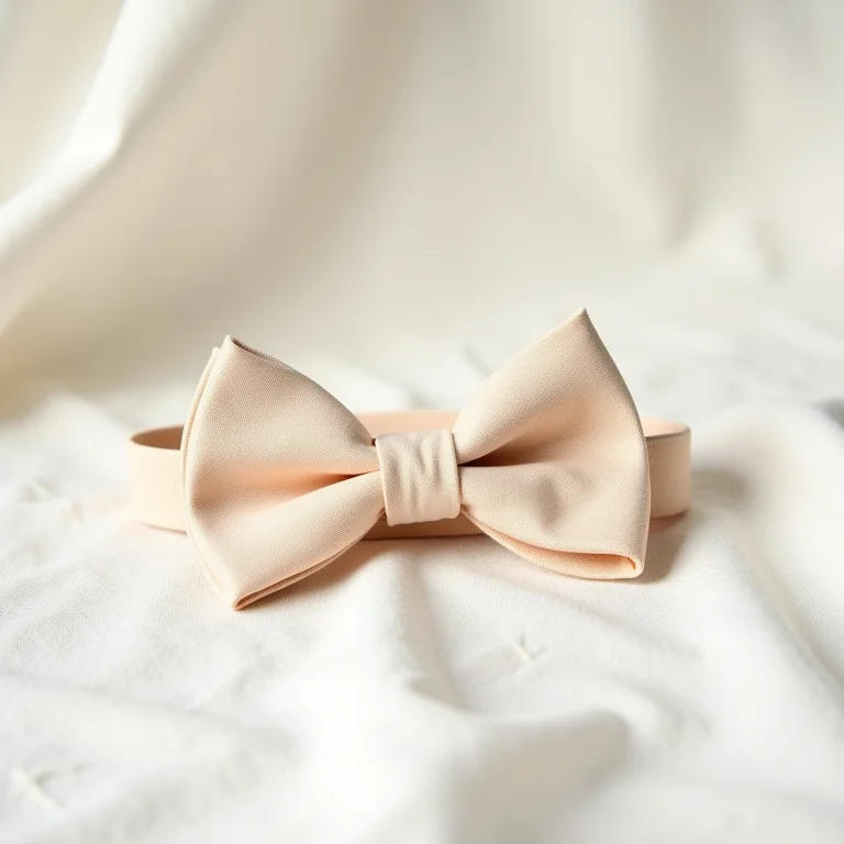 Gravata borboleta de algodão pastel