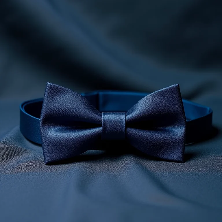 Gravata borboleta slim azul marinho