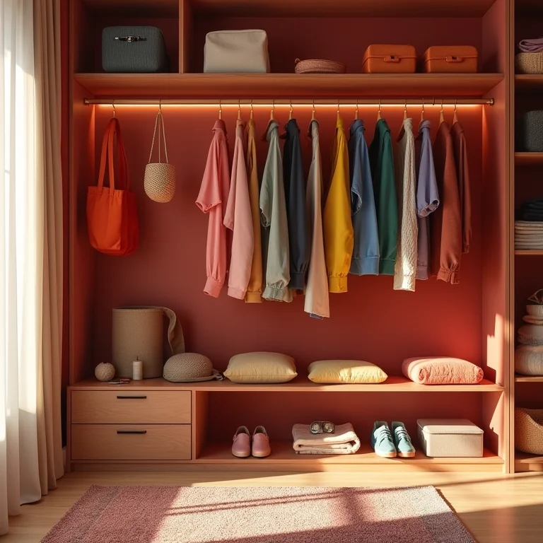 Guarda-roupa cápsula colorido com peças vibrantes e alegres para um look moderno e divertido.