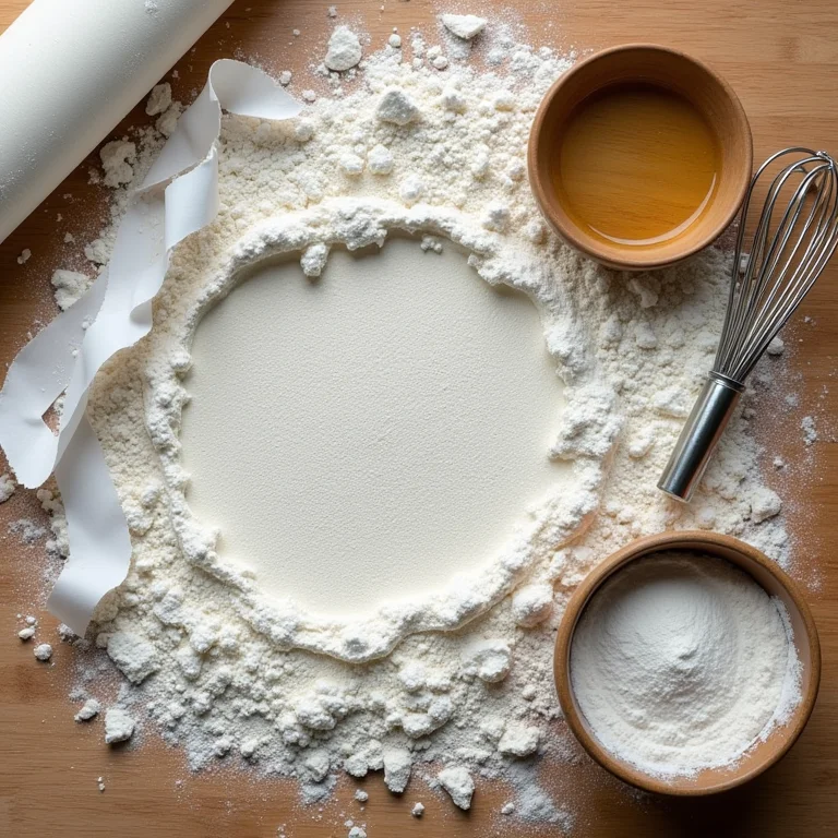 Ingredientes para fazer papel machê em close