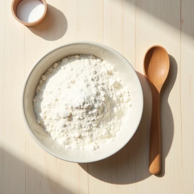 Ingredientes para hidratação caseira com maizena