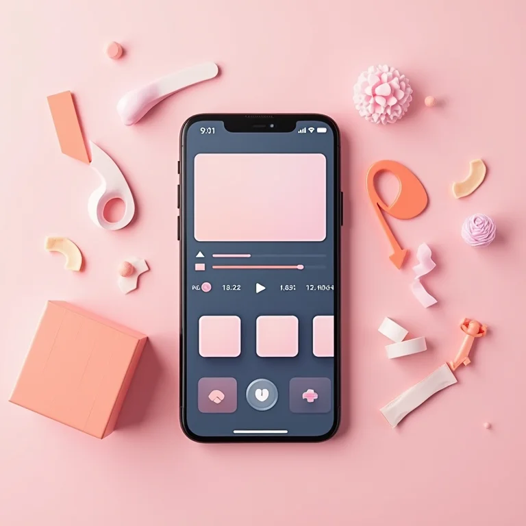 Interface de aplicativo de edição de vídeo para Reels.