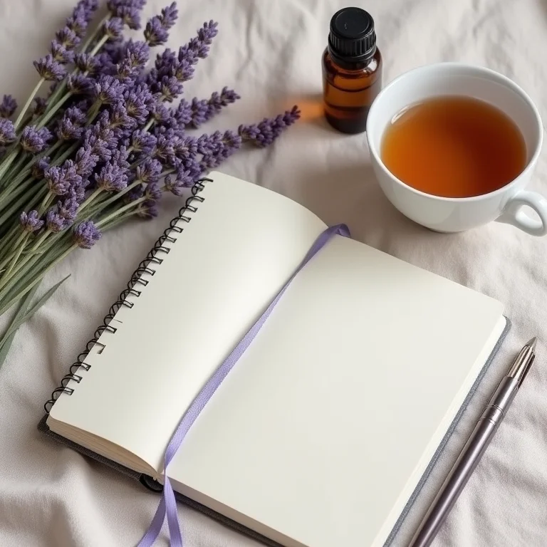 Itens para redução do estresse em um flat lay