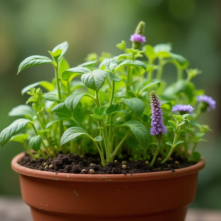 Jardim terapêutico em vaso, bem-estar em casa