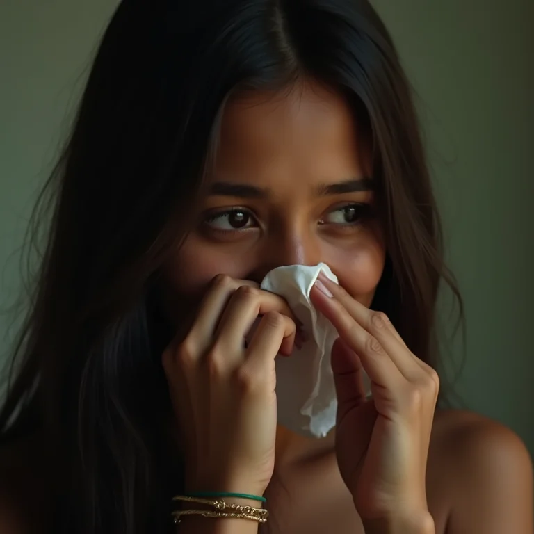 Jovem indígena emocionada assistindo filme