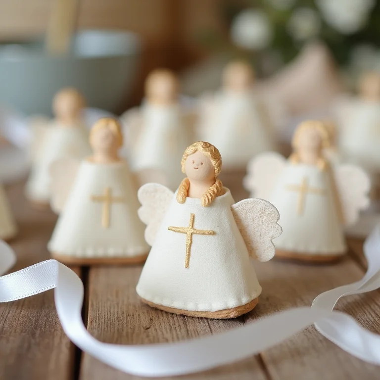Lembrancinhas de batizado em formato de anjo