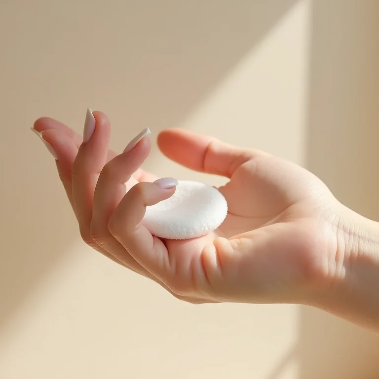 Limpando a superfície da unha