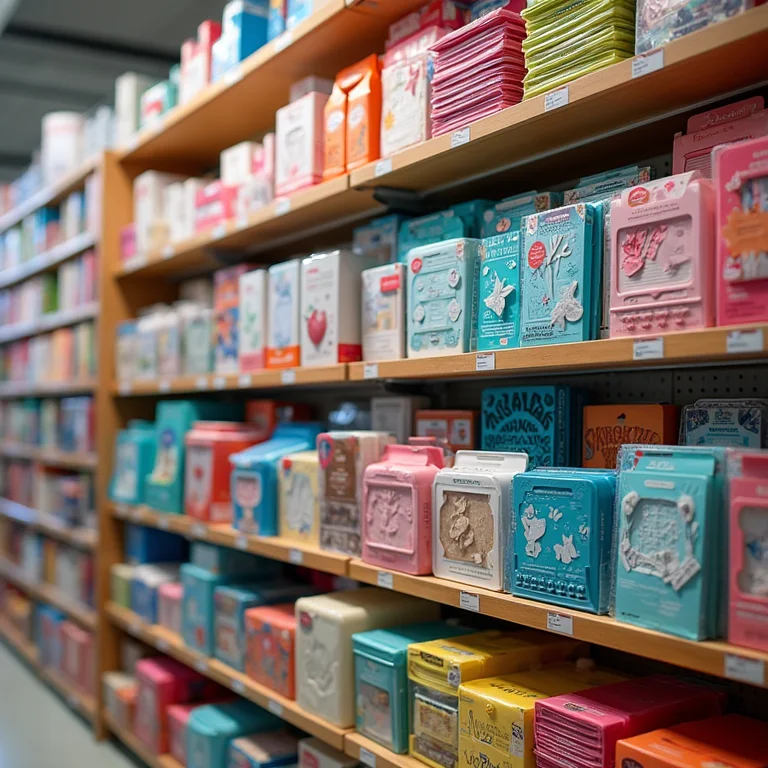 Loja de artesanato com moldes de letras para EVA.