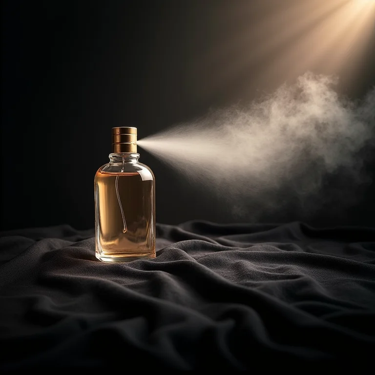 Longevidade e projeção de perfume árabe.