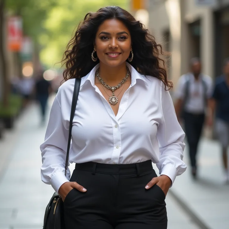 Look de trabalho com colares boho para um toque estiloso