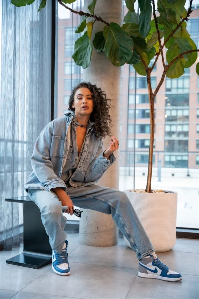 Look com Tênis Air Jordan Feminino