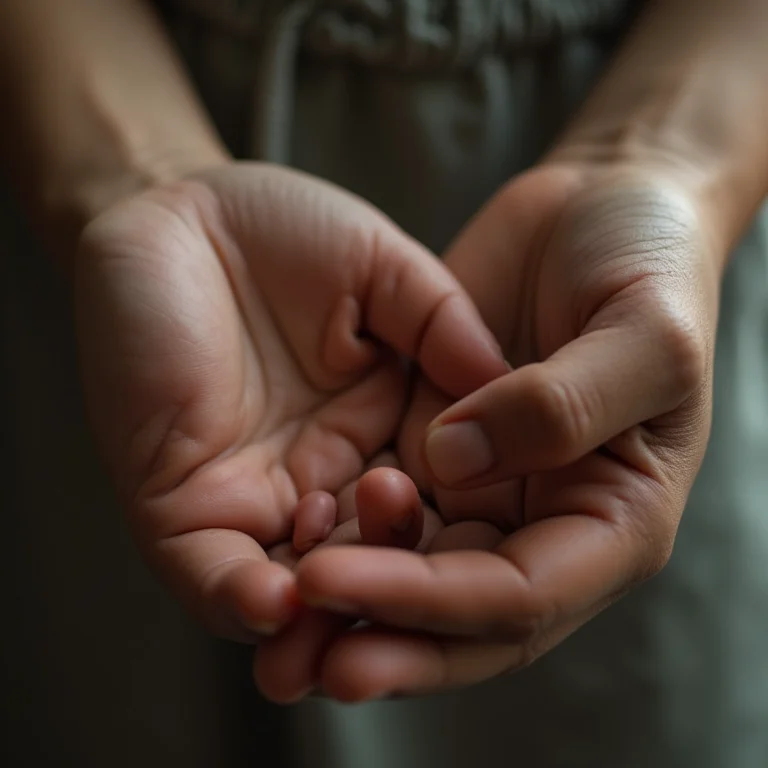 Mãos dadas com carinho