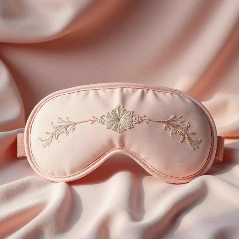 Máscara de dormir com acabamento impecável.