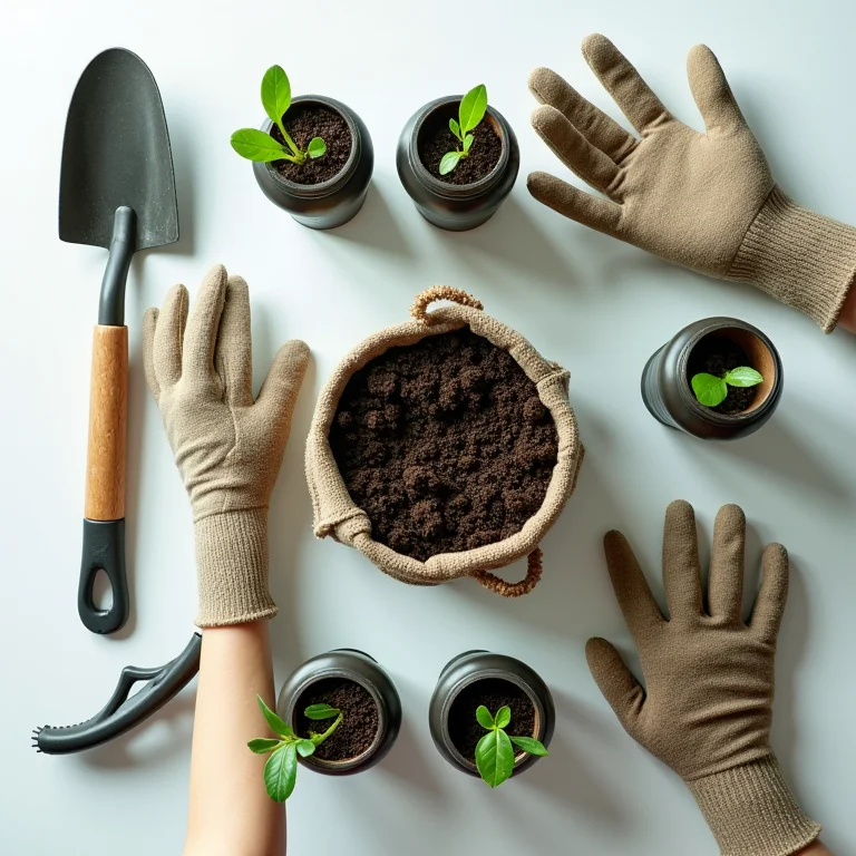 Materiais necessários para um jardim de flores em garrafa PET