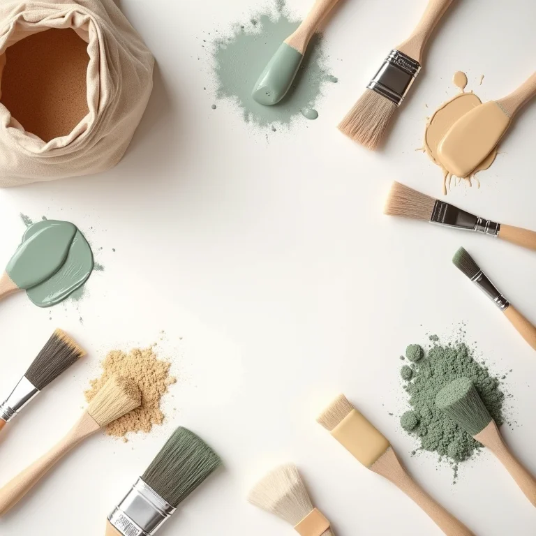 Materiais para criar textura com tinta e areia