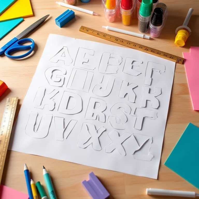 Moldes de alfabeto completo para EVA para imprimir.