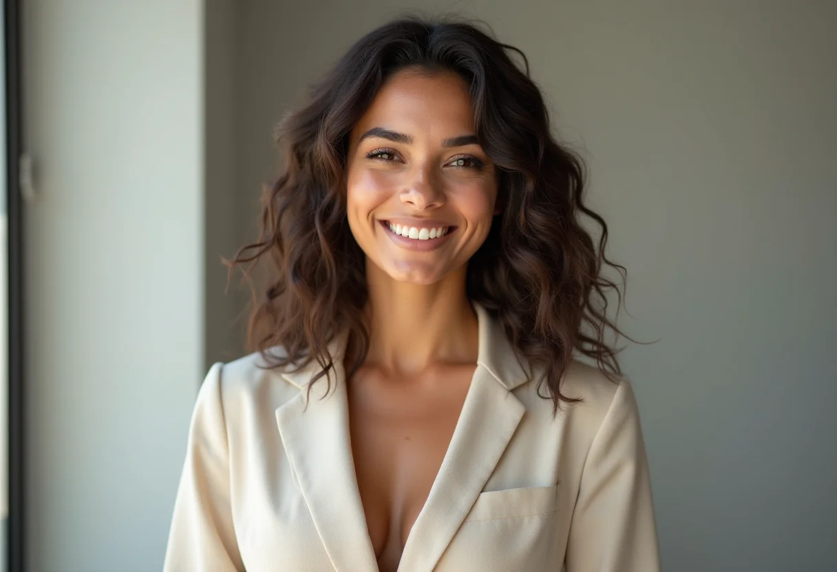 Identidade Visual: O guia completo para sua marca se destacar Mulher brasileira confiante representando a identidade visual de uma marca