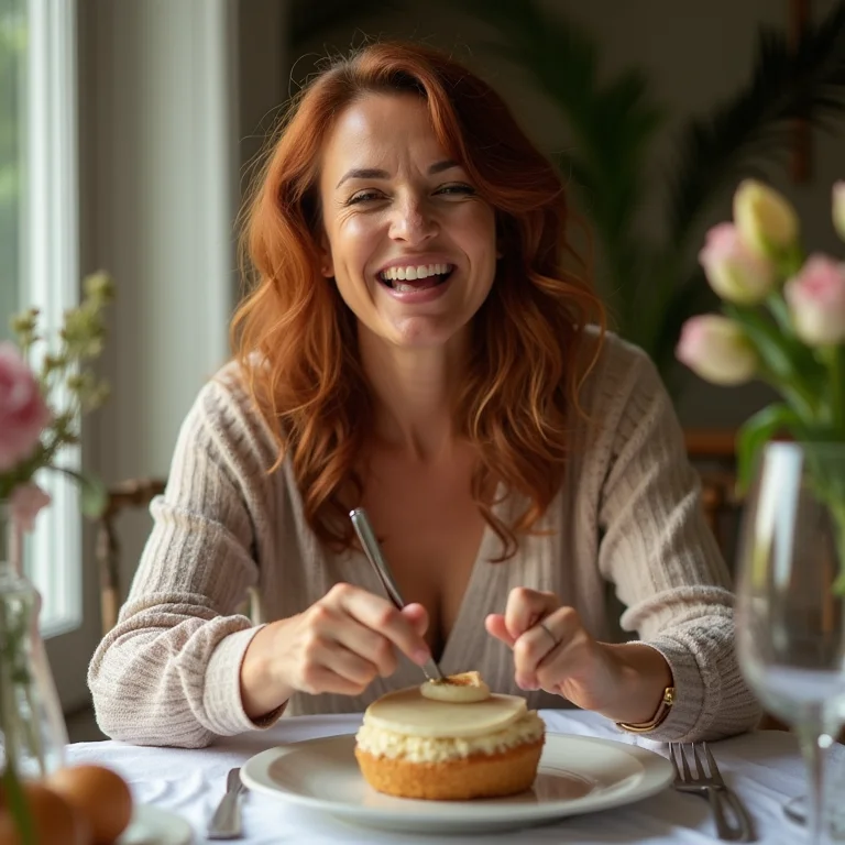 Mulher indecisa sobre usar sousplat