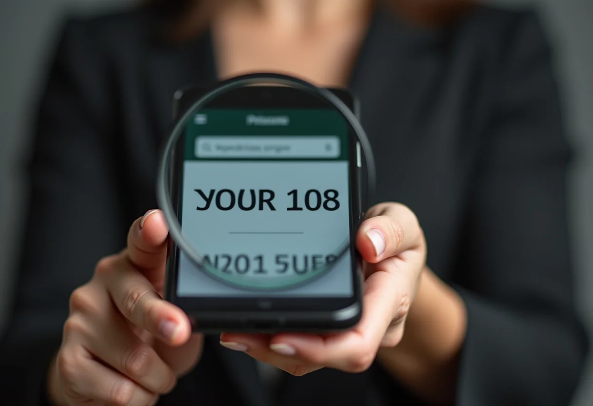 Brechó online feminino confiável: 5 sinais de alerta para não cair em golpes Mulher latina verificando CNPJ de brechó online confiável