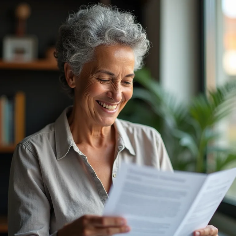 Mulher madura analisando artigos com formatação APA