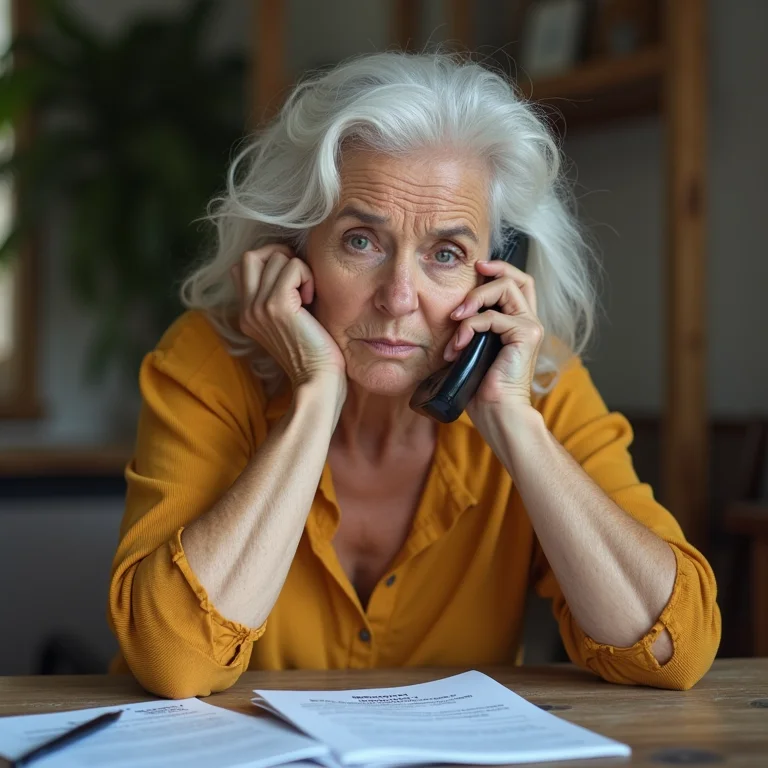 Mulher preocupada com taxa de urgência do passaporte