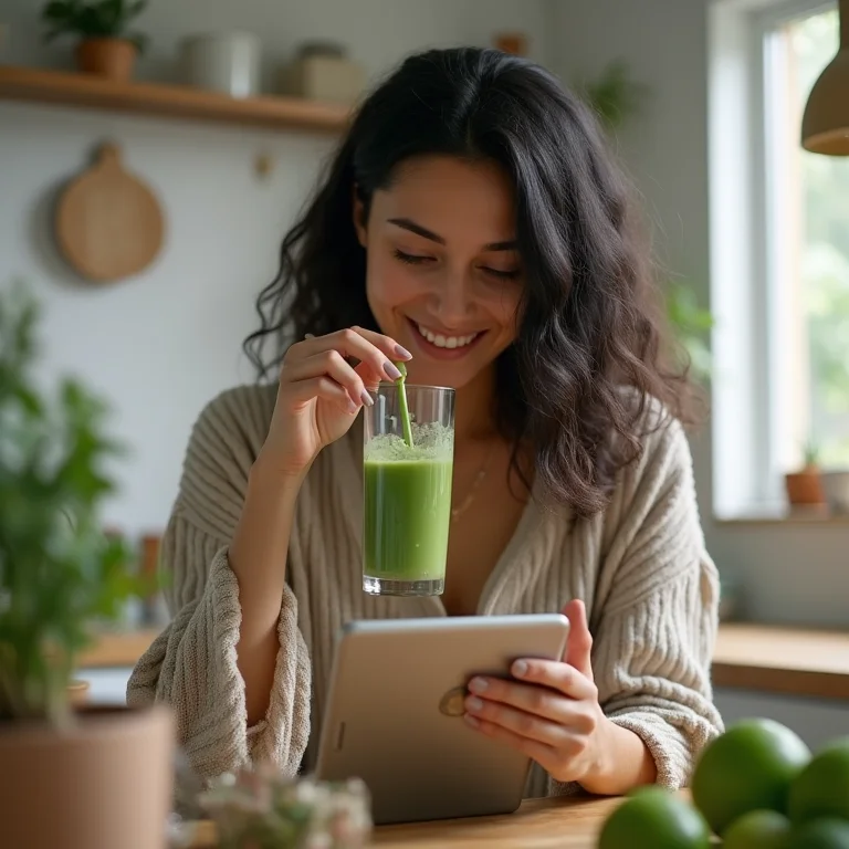 Mulher preparando receita anti-inflamatória para aliviar dores nas articulações.