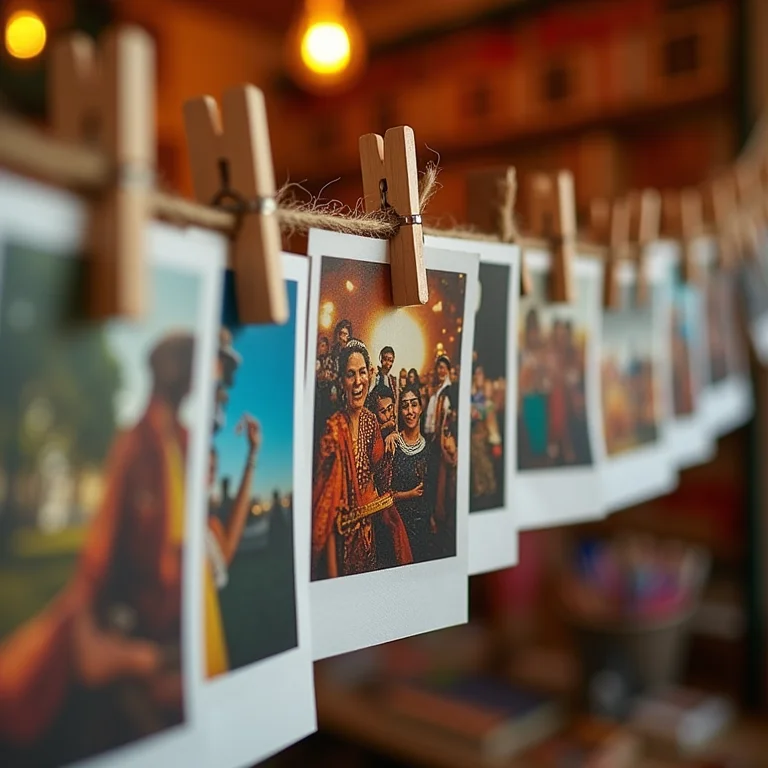 Mural de fotos decorativo para festa junina