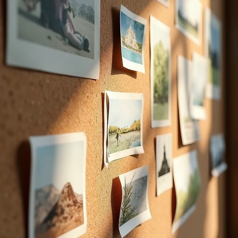 Mural de inspiração com imagens diversas e emocionantes