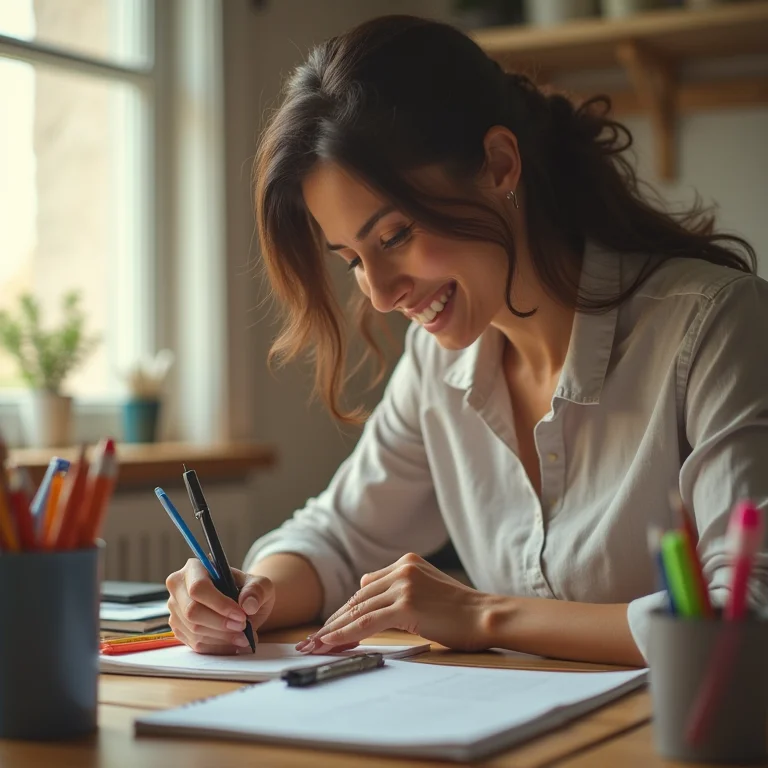Organizador de escritório feito com tubos de PVC.