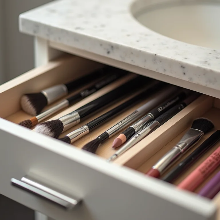 Organizador de talheres para organizar maquiagem em gaveta