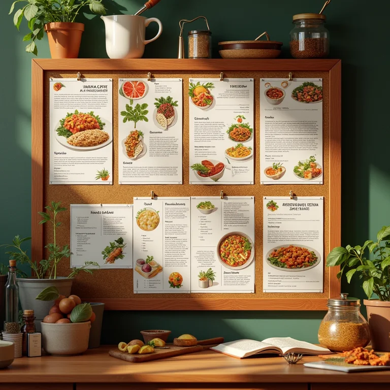 Painel com receitas deliciosas da culinária afro-brasileira