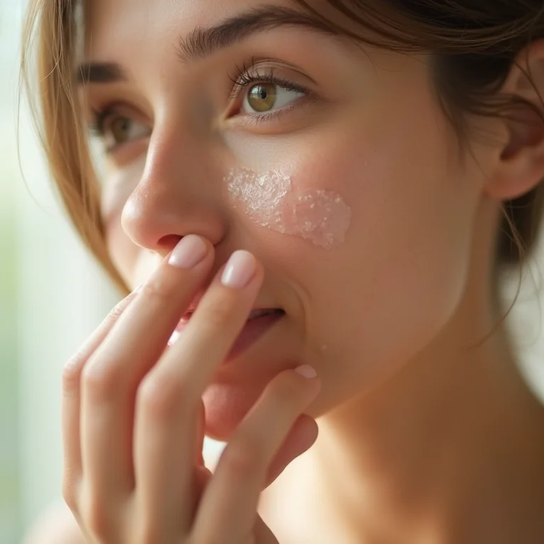 Pele hidratada com glicerina.