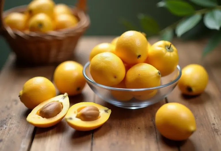Pitangas frescas em uma mesa de madeira prontas para receitas