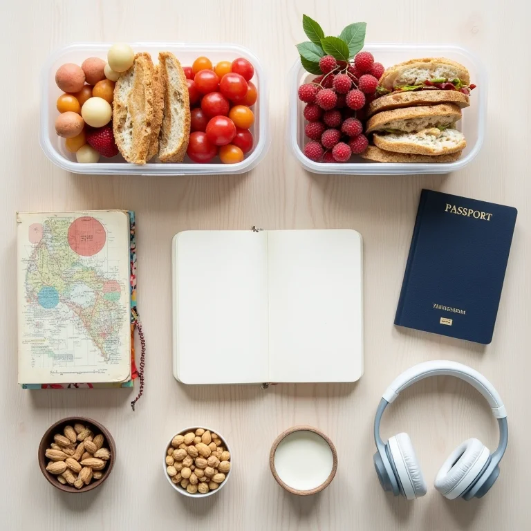 Planejamento de refeições saudáveis para viagem