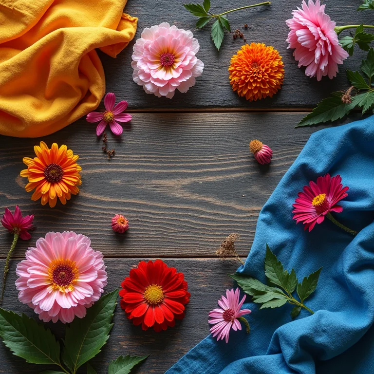 Plantas e flores para tingimento natural