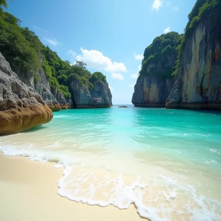 Praia paradisíaca em Fernando de Noronha, PE