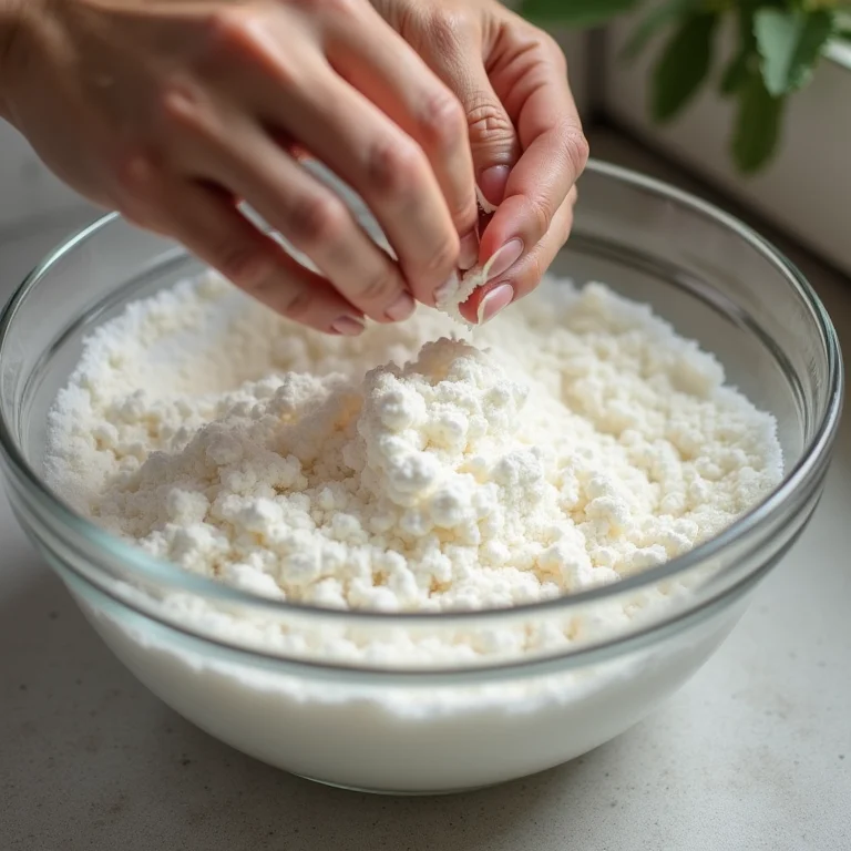 Preparo da hidratação caseira de maizena