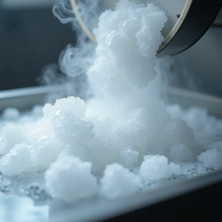 Processo de produção de gelo seco industrial