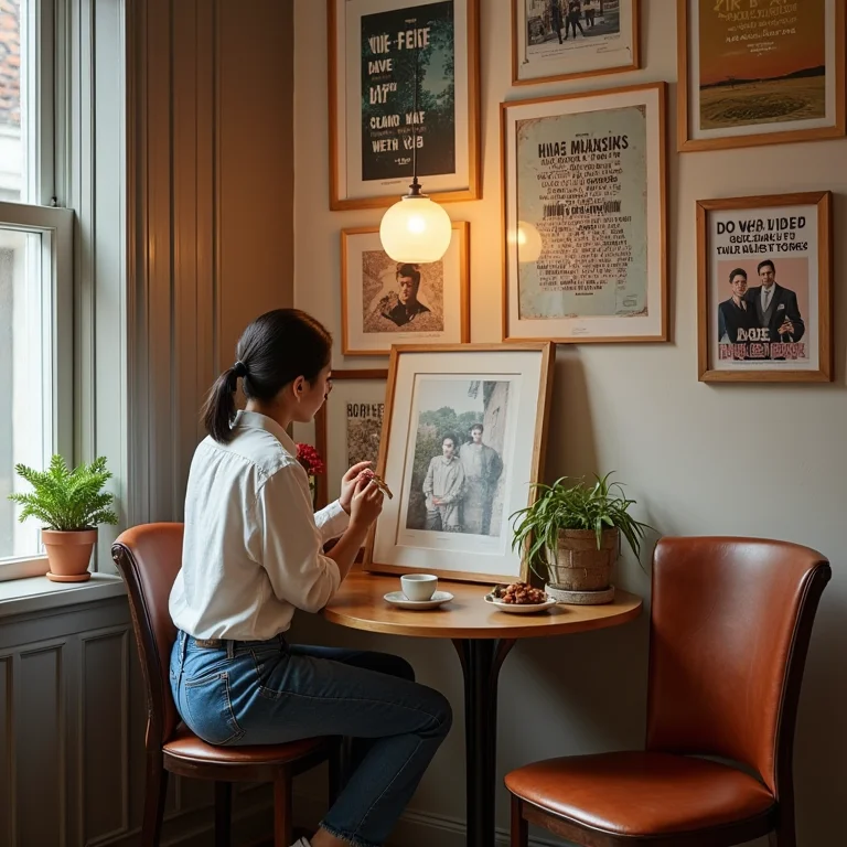 Quadros e Posters para Cantinho do Café: Galeria de arte com pôsteres inspiradores