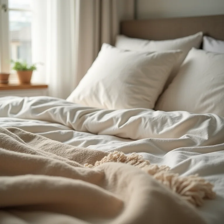 Quarto aconchegante preparado para o sono