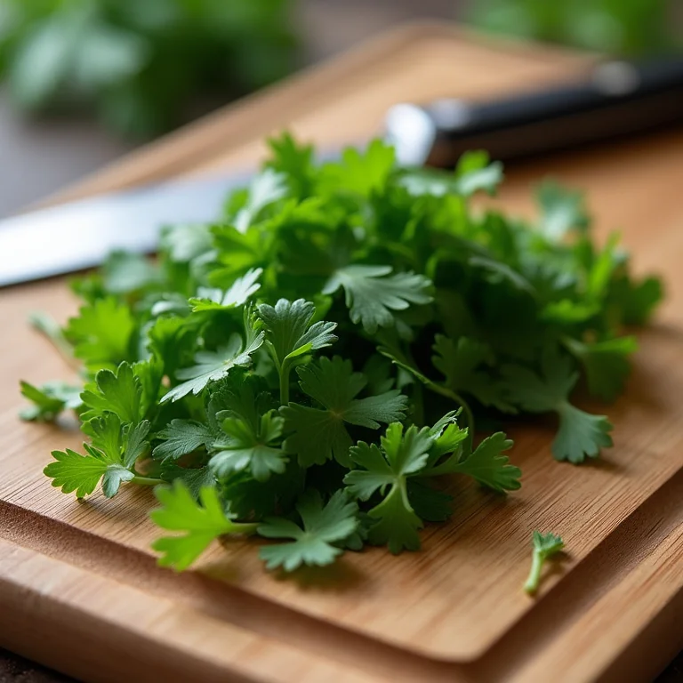 Salsinha e cebolinha picadas prontas para uso.